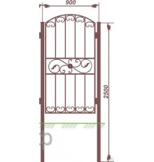 Калитка ВС-2 1,5*0,9 (1 столб 2,3)