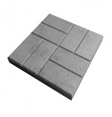 Плитка тротуарная Кирпичик 35*35 серый