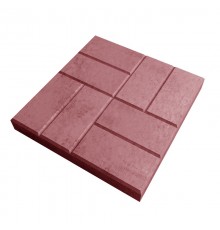 Плитка тротуарная Кирпичик 40*40 красный