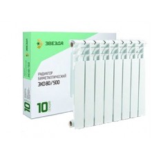 Радиатор биметалл 500/80 10 сек. Звезда Эко