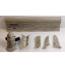 Комплектующие к плинтусу WIMAR 838 Дуб ливорский
