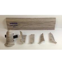 Комплектующие к плинтусу WIMAR 822 Дуб альба