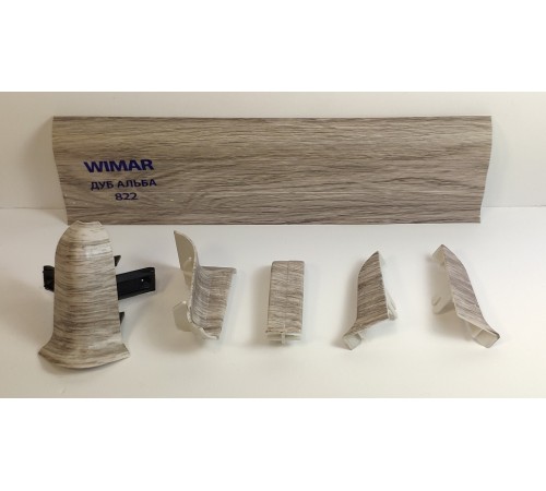 Купить Комплектующие к плинтусу WIMAR 822 Дуб альба в Любани Купить Комплектующие к плинтусу WIMAR 822 Дуб альба в Любани