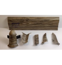 Комплектующие к плинтусу WIMAR 820 Дуб асплен