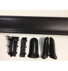 Комплектующие к плинтусу IDEAL К302 Черный Венге