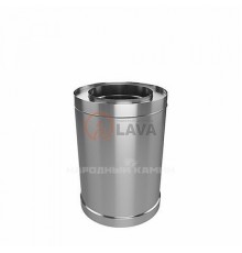 Сэндвич-труба LAVA 115/180 L-0.5м нерж/оцин. (0.5)