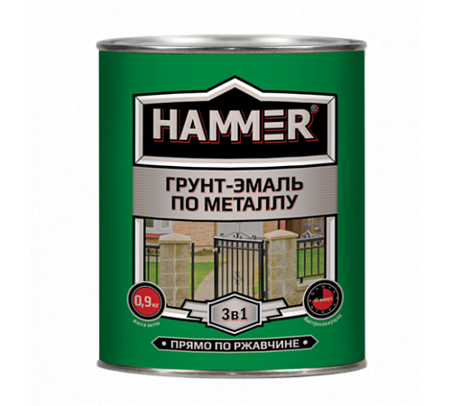 Купить Hammer грунт-эмаль по мет. синяя 0.9кг в Любани Купить Hammer грунт-эмаль по мет. синяя 0.9кг в Любани
