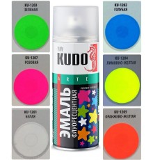 KUDO аэрозоль флуоресцентная оранжево-красная 