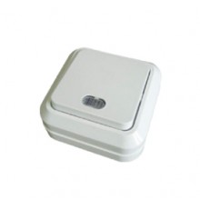 Выключатель нар 1-кл IP20 10A Белый индикатор SQ1801-0009