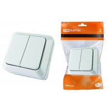 Выключатель 2-кл IP20 10A Белый  SQ1801-0003