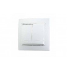 Выключатель 2-кл внутр.10А IP20 Белый  SQ1814-0002