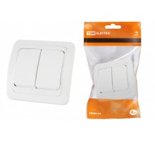 Выключатель 2-кл внутр.10А IP20 Белый  SQ1804-0002