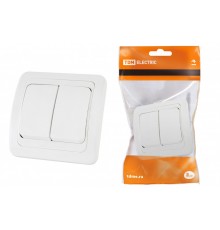 Выключатель 2-кл внутр.10А IP20 Белый  SQ1804-0002
