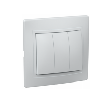 Выключатель 3-кл внутр.10А IP20 Белый  SQ1814-0003
