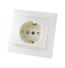 Розетка 1-я внут.16A IP20 с/з Белая SQ1814-0016