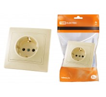 Розетка 1-я внут.16A IP20 с/з Сл.Кость SQ1814-0112