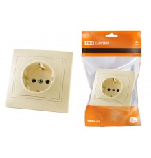 Розетка 1-я внут.16A IP20 с/з Сл.Кость SQ1814-0112