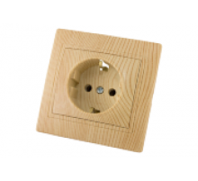 Розетка 1-я внут.16A IP20 с/з Сосна SQ1814-0212
