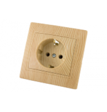 Розетка 1-я внут.16A IP20 с/з Сосна SQ1814-0212