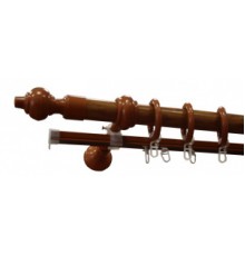 Карниз круглый "Кантри" Орех МК 3,0м