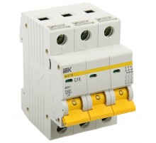 Автомат IEK ВА47-29 400V  С16 3Р