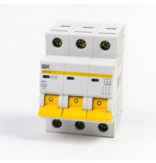 Автомат IEK ВА47-29 400V  С10 3Р