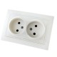 Купить Розетка 2-я внут.16A IP20 б/з Белая SQ1814-0013 в Любани