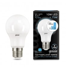 Лампочка светодиодная Gauss LED A60-10W-920-Е27 Нетрал.Св. 102502210