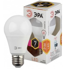 Лампочка светодиодная  LED А60-7Вт-630-E27 Т.свет