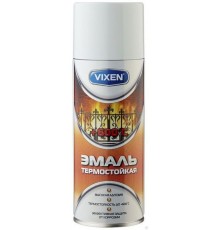 VIXEN Эмаль термостойкая Белая аэрозоль  +600 *С 520мл