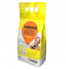 Vetonit Затирка влагостойкая W011 Белый 2кг
