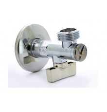 Кран угл.с фильтром с дек.чашкой G1/2"*G1/2 с отраж 33751
