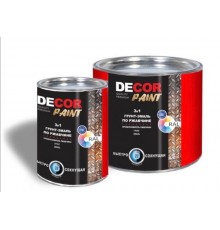 DECOR грунт-эмаль 3в1 0,8кг Шоколад RAL 8017