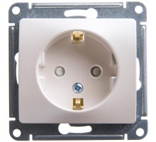Розетка 1-я внут.с/з со шторками 16А IP20 Сл.Кость 12-2102-02