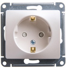 Розетка 1-я внут.с/з со шторками 16А IP20 Сл.Кость 12-2102-02