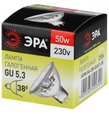 Лампочка галогенная Эра MR16-50W-230V-GU5.3-CL теп.свет