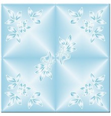 Плитка потолочная 50*50 2кв.м Лаванда №2 голубая