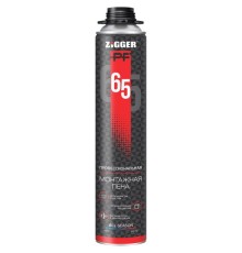 Пена монтажная професcиональная 850мл/65л "ZIGGER PF"