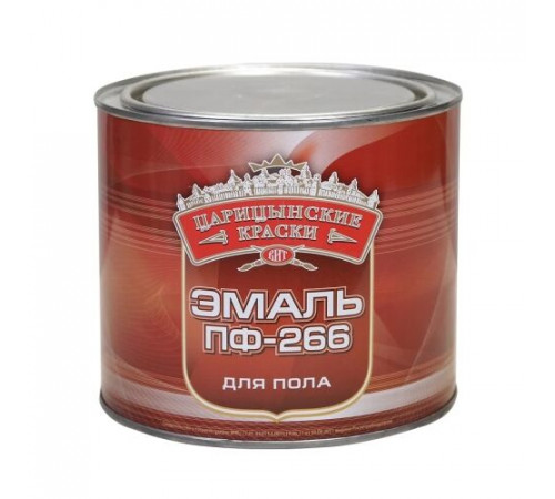Купить "Царицынские краски" Эмаль для пола золотисто-корич. ПФ-266 1,8 кг в Любани