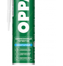 Герметик силиконовый Санитарный Белый 270гр. "OPPA"